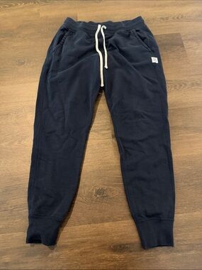 Reigning Champ Navy Sweatpants with White Drawstring